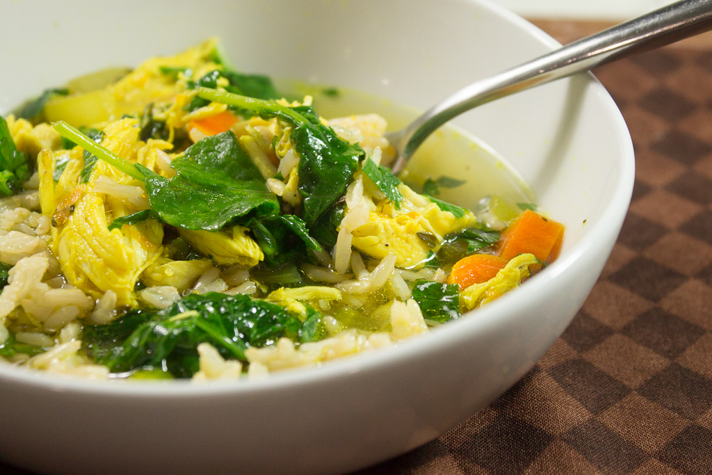 Turmeric Chicken and Rice Soup Ava Jane's Kitchen
