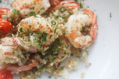 Italian Roasted Shrimp and Cauliflower Rice