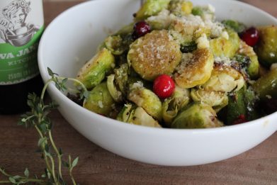 Cranberry Herb Brussels Sprouts